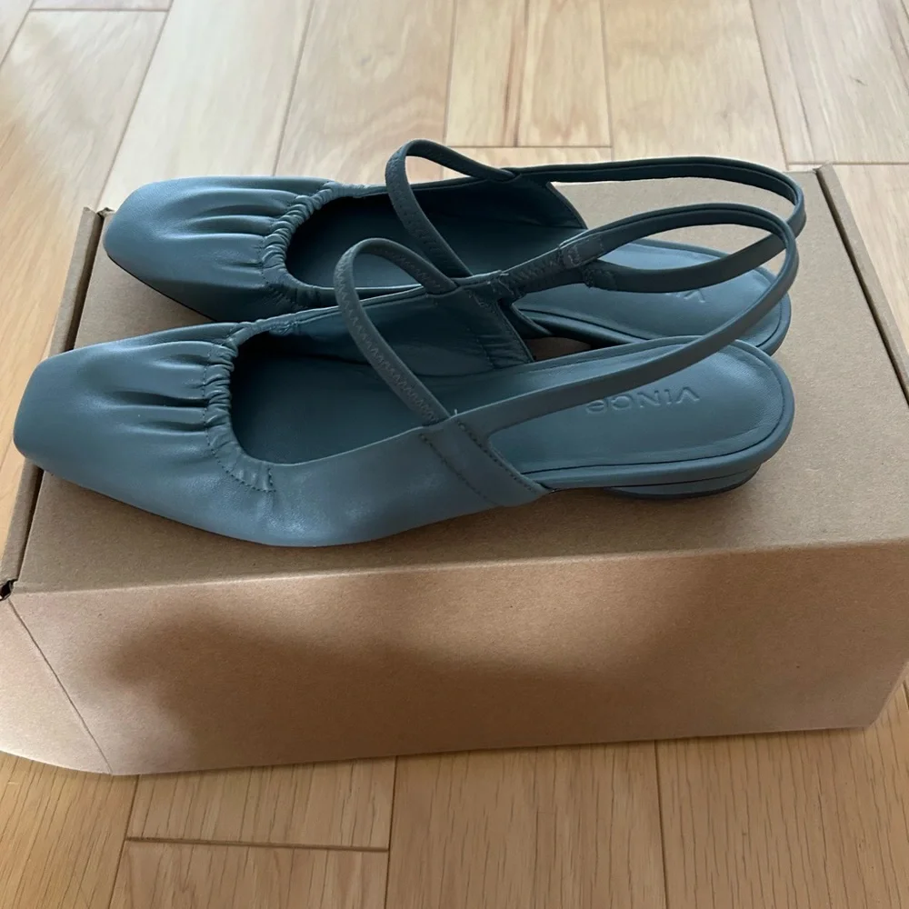 Vince Venice Slingback Flats in Seastone - Picture 4 of 7